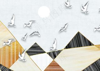 背景墙装饰画图片