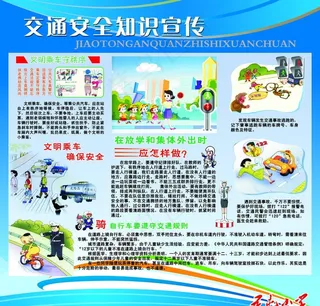 交通安全知识展板图片