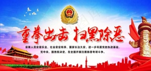 扫黑除恶展板图片