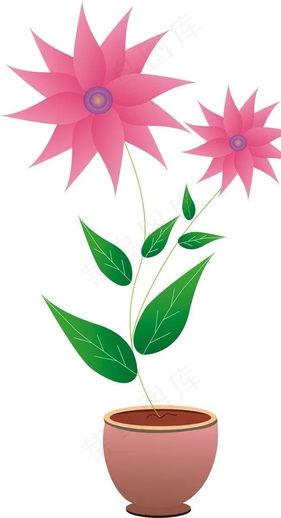 花盆图片cdr矢量模版下载