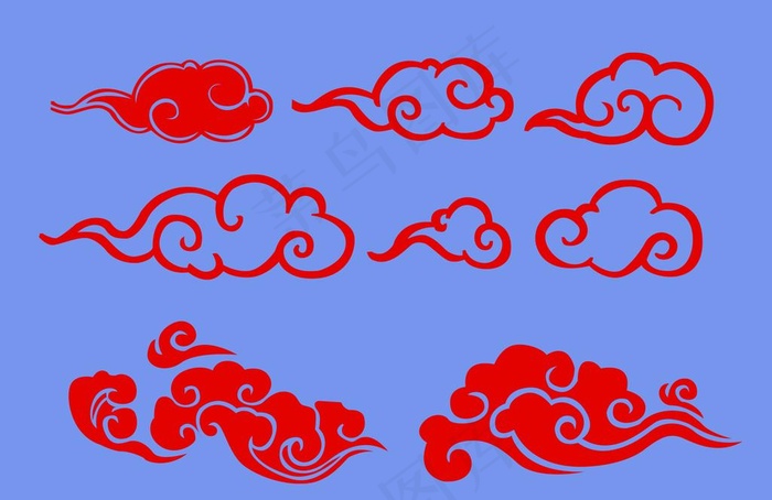 祥云图片psd模版下载