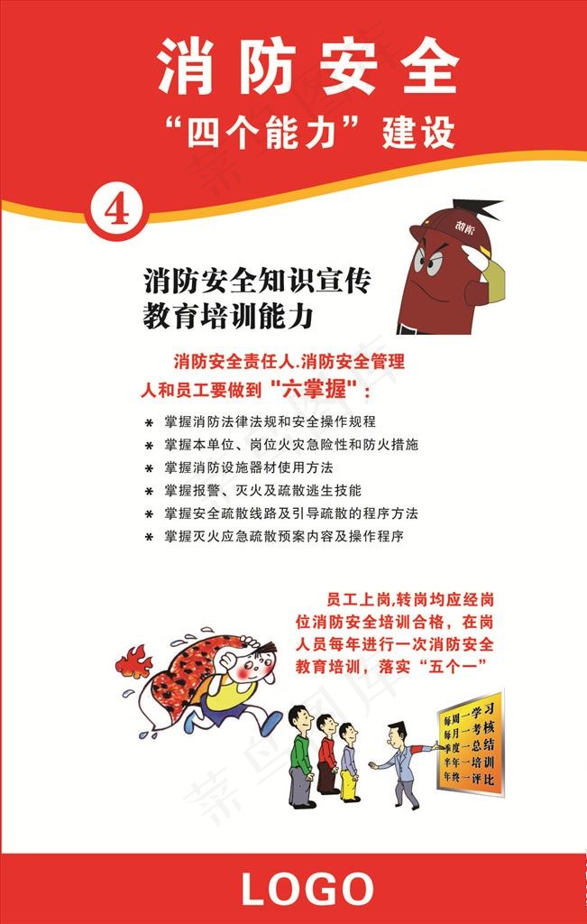 消防安全四个能力图片