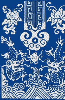 青花瓷双龙图案图片