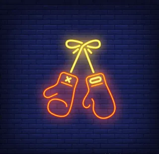 拳套霓虹灯挂饰图片