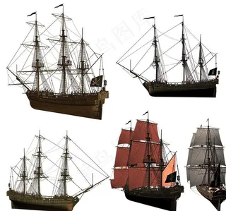 古代帆船图片