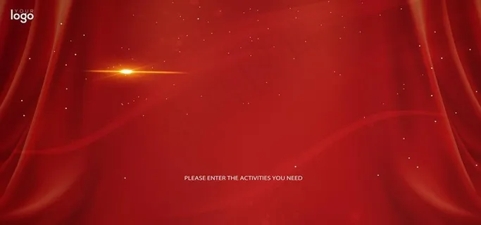 红色展板背景图片