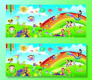 儿园墙面 幼儿园背景 幼儿园围图片