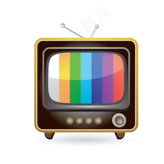 复古电视图标图片