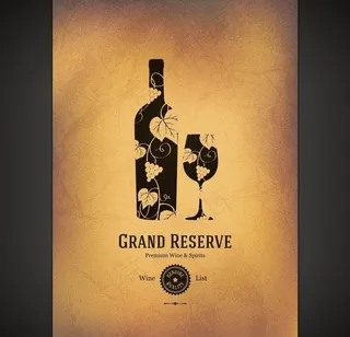 葡萄酒花纹图片