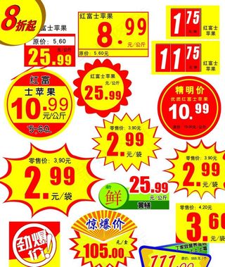 价格爆炸签图片