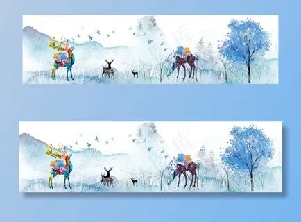 创意国潮装饰画图片