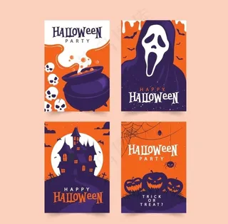 万圣节海报模版图片