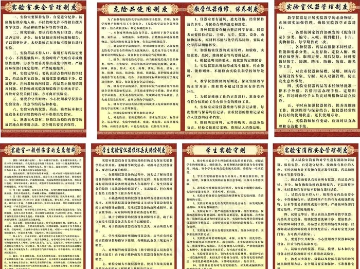 实验室制度图片cdr矢量模版下载