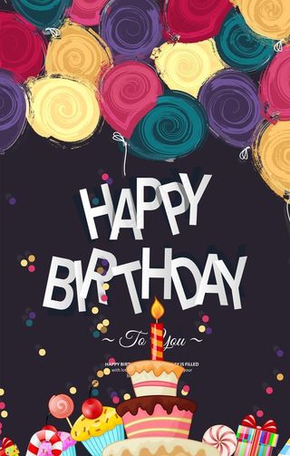 生日快乐周年庆海报宣传单周岁图片