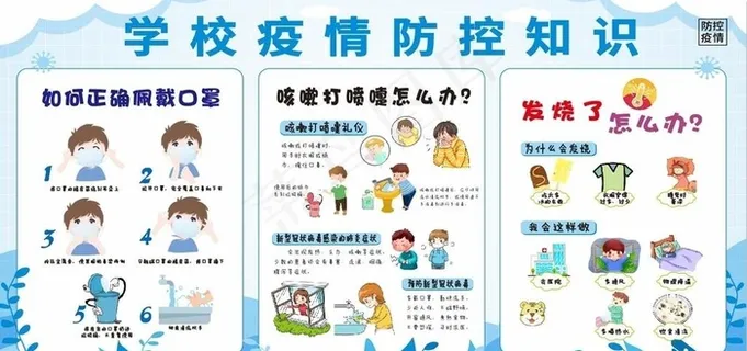 学校疫情防控知识图片