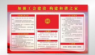 工会职能 工会展板图片