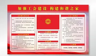 工会职能 工会展板图片