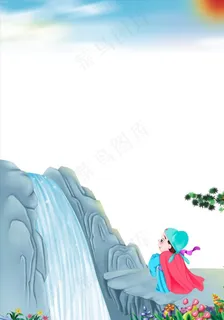 望庐山瀑布图片 望庐山瀑布图片