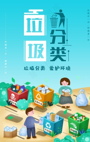 垃圾分类宣传海报图片