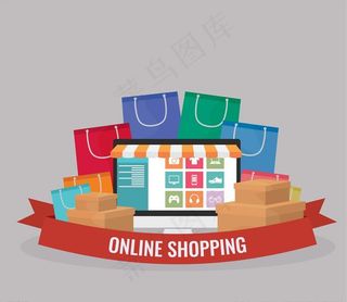 网上购物概念图片