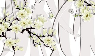 纹理条纹玉兰花梅花图片