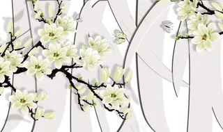 纹理条纹玉兰花梅花图片