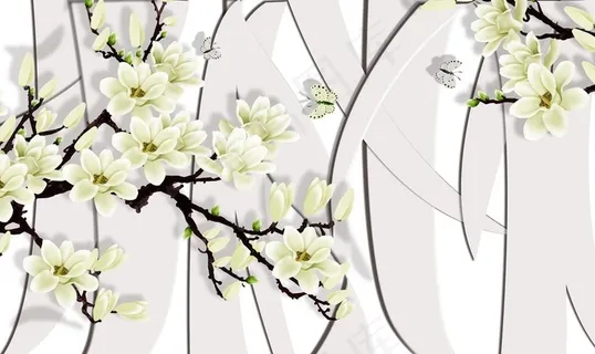 纹理条纹玉兰花梅花图片 纹理条纹玉兰花梅花图片