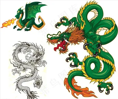 彩绘龙纹图片 彩绘龙纹图片