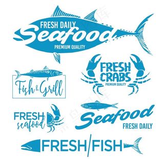 海鲜标志图片