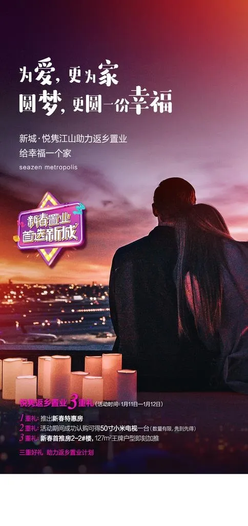 返乡置业微信海报图片(1080X2144(DPI:300))psd模版下载