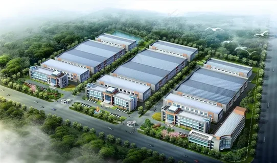 
                    某厂区鸟瞰效果图图片
            