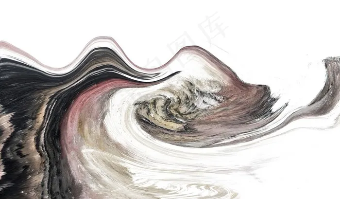 抽象山水画图片(7677X4724(DPI:150))psd模版下载