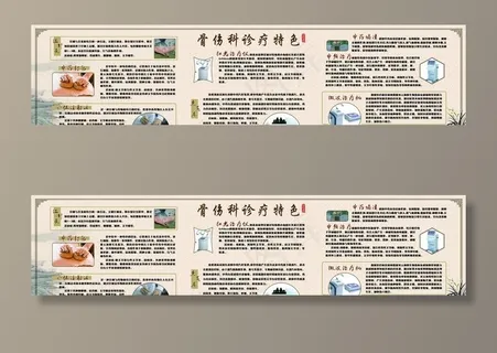骨伤诊疗展板图片