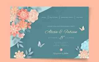 婚礼 结婚 请柬 邀请函图片