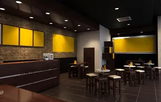 休闲餐厅样机图片