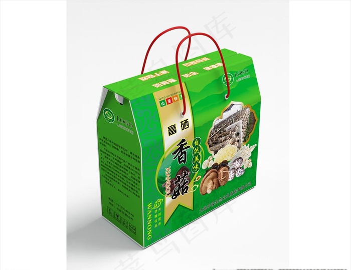 香菇礼盒包装图片