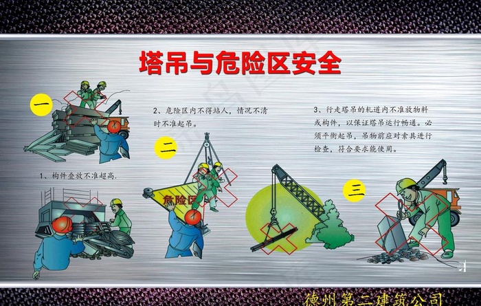 塔吊安全挂图图片(5315X3543(DPI:150))psd模版下载