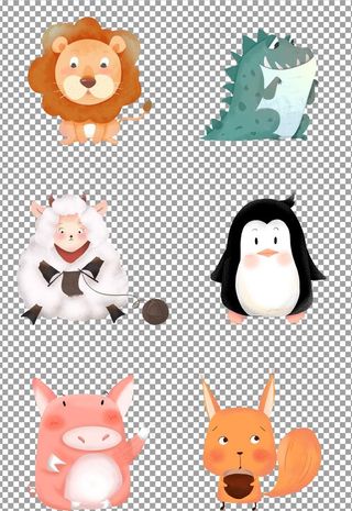 卡通可爱动物图片