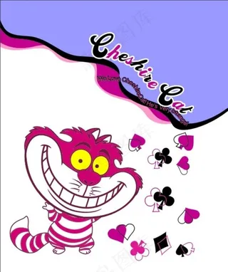 矢量柴郡猫图片