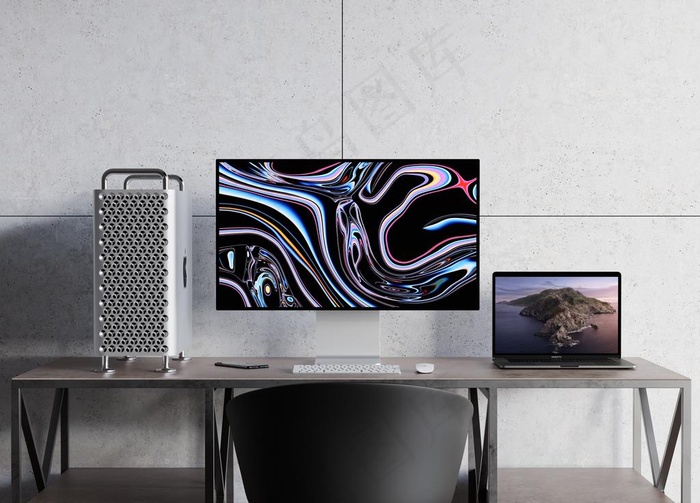 苹果Mac Pro 2019图片(5000X3750(DPI:300))psd模版下载