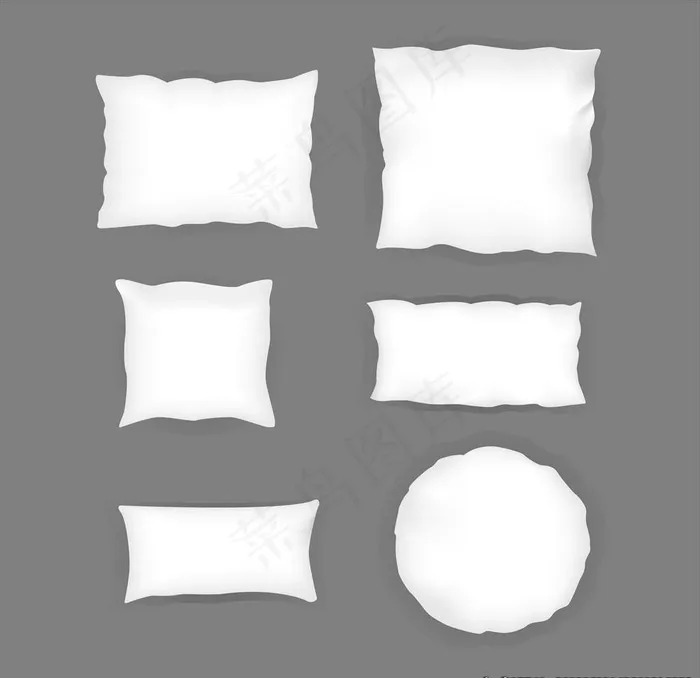 抱枕样机图片ai矢量模版下载