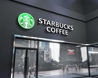 高端户外门头招牌样机图片