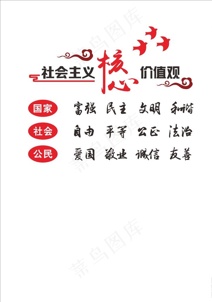 *核心价值观图片cdr矢量模版下载