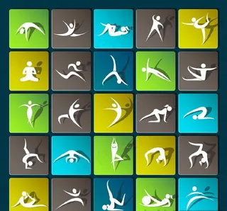 运动人物剪影图片