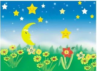 卡通星星月亮图片