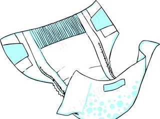 婴儿纸尿裤图片