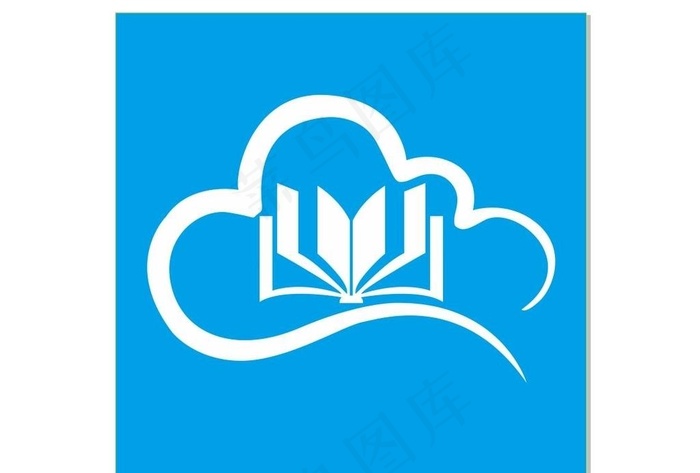 书籍 logo 云图片cdr矢量模版下载
