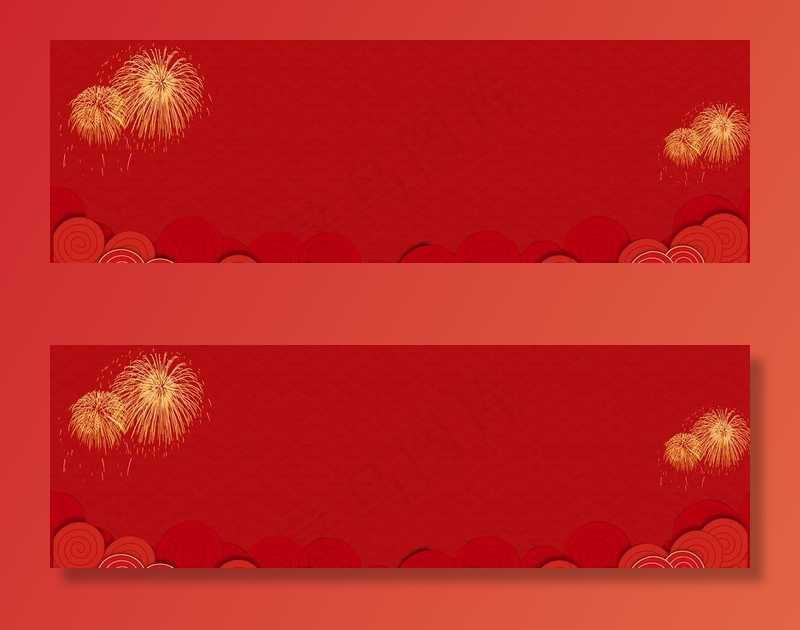 红色喜庆背景图片(1920X671(DPI:72))psd模版下载