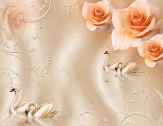 彩雕背景墙图片