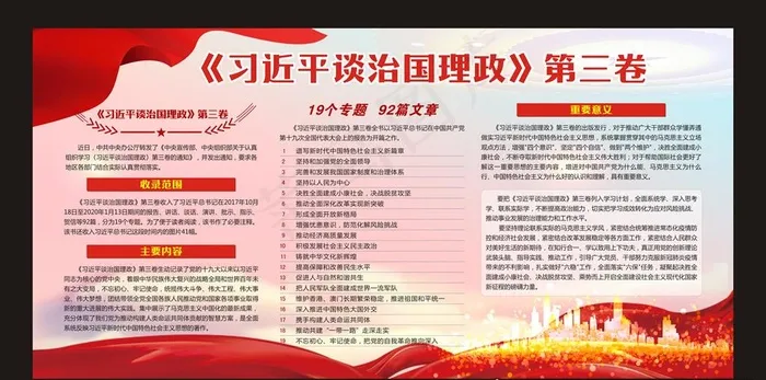 治国理政宣传图片cdr矢量模版下载